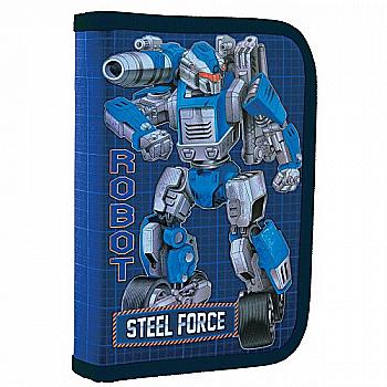 Пенал твердый одинарный без клап. HP-02 "Steel Force", 20,5*14*3,2, 532206 Пенал твердый одинарный без клап. HP-02 "Steel Force", 20,5*14*3,2, 532206