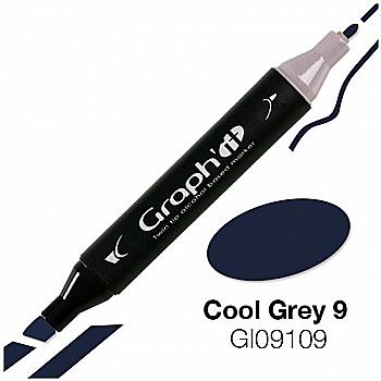 Маркер двухсторонний, Холодный серый 9 (9109), GI09109 Graph`it Маркер двухсторонний, Холодный серый 9 (9109), GI09109 Graph`it