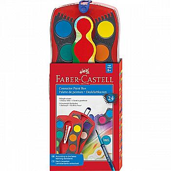 Фарби акварельні сухі 24 кол. Connector, 125029 Faber-Castell*** Фарби акварельні сухі 24 кол. Connector, 125029 Faber-Castell***