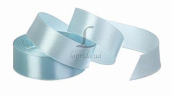 Лента атлас голубая, 25 мм-23м, (103), 58-1466