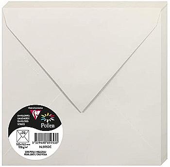 Конверт декоративный Pollen 165*165 мм (120 г), Pearl grey/Жемчужно-серый, 5953C Конверт декоративный Pollen 165*165 мм (120 г), Pearl grey/Жемчужно-серый, 5953C
