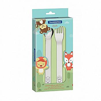 Набір столових приборів Baby Lellos 2 пр, 66975/010 Tramontina Набір столових приборів Baby Lellos 2 пр, 66975/010 Tramontina