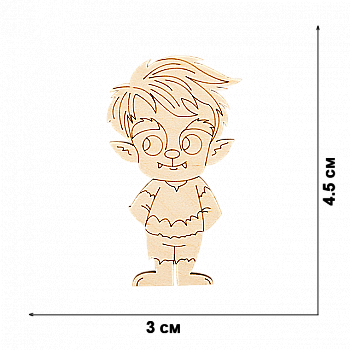 Набір заготівок дерев`яних (5 шт.+магніт. стрічка), FLC-363