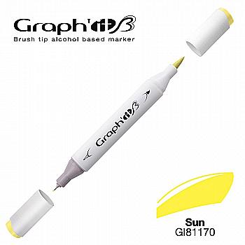 Маркер двосторонній Brushmarker, Сонце (1170), GI81170 Graph`it Маркер двосторонній Brushmarker, Сонце (1170), GI81170 Graph`it