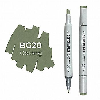 Маркер SKETCHMARKER, 2 пера: долото и тонкое, Oolong - Улун, SM-BG20 Маркер SKETCHMARKER, 2 пера: долото и тонкое, Oolong - Улун, SM-BG20