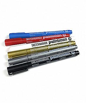 Маркер перманентный SKETCHMARKER Paintman 0,7 мм, белый, SMPM07WH Маркер перманентный SKETCHMARKER Paintman 0,7 мм, белый, SMPM07WH