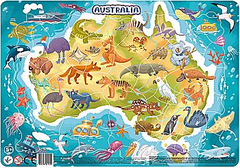 Пазл з рамкою "Австралія", R300179 Пазл з рамкою "Австралія", R300179