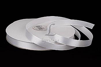 Стрічка атлас 12 мм - 91,4 м, 01, 58-10000 біла