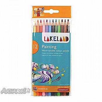 Набір олівців акварельних "Lakeland Painting", 12кол., блістер, D-33254 Набір олівців акварельних "Lakeland Painting", 12кол., блістер, D-33254