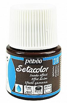 Фарба для тканини з ефектом замши Setacolor Opaque 45 мл, коричневий 295316 Pebeo Фарба для тканини з ефектом замши Setacolor Opaque 45 мл, коричневий 295316 Pebeo