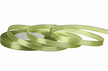 Лента атлас салатовая 7 мм-23 м (109)