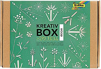 Креативний набір аксесуарів для творчості "Kreativ Box - Wood" (1300 пред.), 938 Folia Креативний набір аксесуарів для творчості "Kreativ Box - Wood" (1300 пред.), 938 Folia