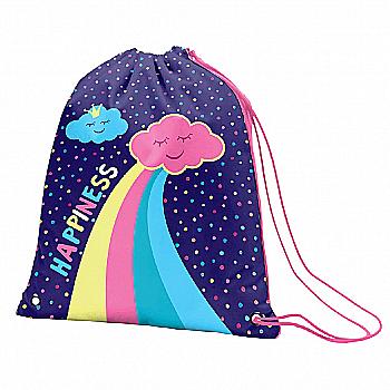 Сумка для взуття SB-10 "Happiness", синій, 558763 