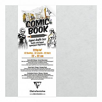 Папка д/эскизов Comic Book 22*22 см, 32 л. (220 г/м2), двусторонняя бумага, 975198C