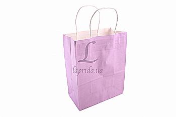 Подарунковий пакет бузковий 21*11*27 см, 3-2513