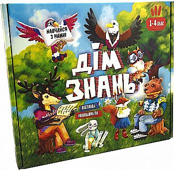 Гра настільна "Дім знань" (укр) 30454, ТМ "Strateg" Гра настільна "Дім знань" (укр) 30454, ТМ "Strateg"