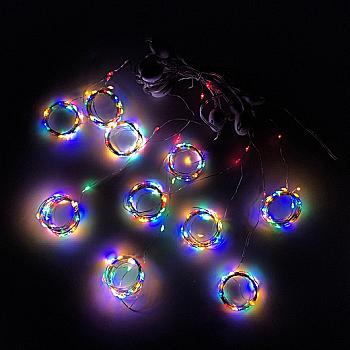 Электрогирлянда-штора светодиодная 3*2,8 м, 280 LED, многоцветная, 974224 Электрогирлянда-штора светодиодная 3*2,8 м, 280 LED, многоцветная, 974224