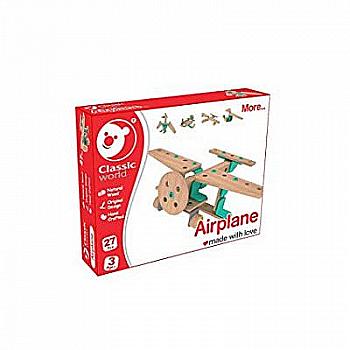 Игрушка деревянная Classic World "Конструктор Самолет", 3905