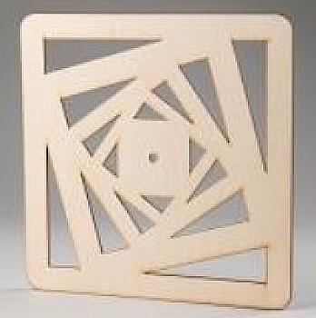 Заготівка дерев`яна Годинник "Квадрати" 300*300*4 мм, ЧС9 Заготівка дерев`яна Годинник "Квадрати" 300*300*4 мм, ЧС9