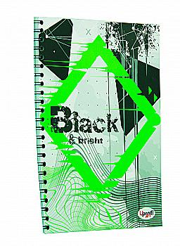 Блокнот А5 Office "Black & Bright" green, 900909, TM Profiplan Блокнот А5 Office "Black & Bright" green, 900909, TM Profiplan
