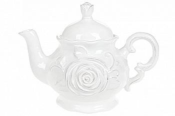 Чайник керамічний "Аеліта" 1 л, білий, 545-470