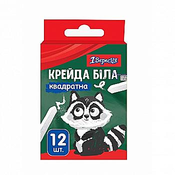 Мел "Zoo Land" 12 шт., белый квадратный, 1Вересня, 400442 Мел "Zoo Land" 12 шт., белый квадратный, 1Вересня, 400442