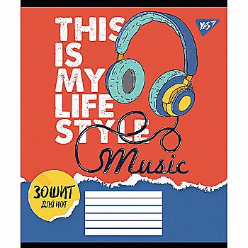 Зошит нотний А5 12 арк. Music Teen Vibes, 763313 (0361) Yes Зошит нотний А5 12 арк. Music Teen Vibes, 763313 (0361) Yes