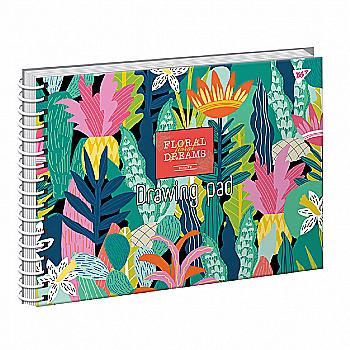 Альбом для рисования А4 20 л./100 "Tropical paradise" на спирали неон + софт-тач, 130478 Yes Альбом для рисования А4 20 л./100 "Tropical paradise" на спирали неон + софт-тач, 130478 Yes