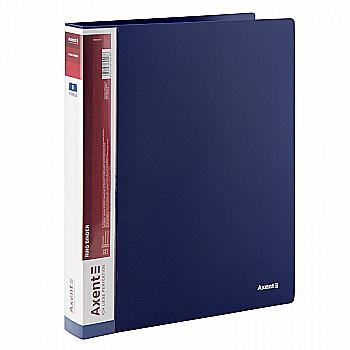 Папка А4 35 мм, 4 кольца, синяя 1208-02 Axent Папка А4 35 мм, 4 кольца, синяя 1208-02 Axent