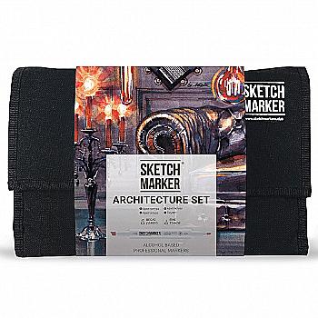 Набор маркеров SKETCHMARKER Brush "Архитектура" 24 шт, SMB-24ARCH Набор маркеров SKETCHMARKER Brush "Архитектура" 24 шт, SMB-24ARCH