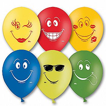 Куля повітряна з мал. "Посмішка" 12" 1103-0107