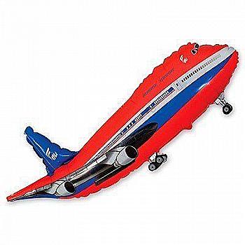 Шар воздушный Фигура Самолет красный Ф, 1207-1152