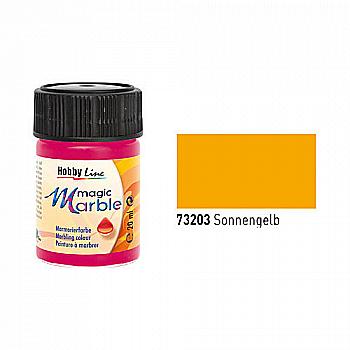 Краска для марморирования универсальная Magic Marble 20 мл Жёлтый солнечный, KR-73203 Краска для марморирования универсальная Magic Marble 20 мл Жёлтый солнечный, KR-73203