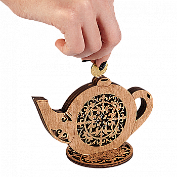 Заготовка-копилка для декорирования "Чайник" 11,5*7 см, FLC-015 (3D)