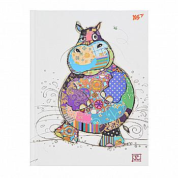 Блокнот А5 96 арк. кл. "BugArt. White hippo" YES 151383