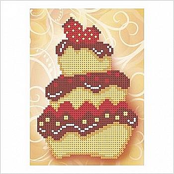 Набір для вишивання бісером "Тістечко" ТНБ-0164, ТМ "ВДВ"