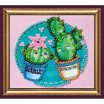 Набір для вишивки бісером "Магніт" Кактусята, AMA-188 Набір для вишивки бісером "Магніт" Кактусята, AMA-188