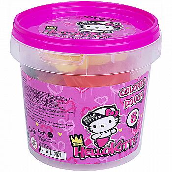 Тісто кольорове 8*20 г (2 формочки+стек) HK, HK21-137 Тісто кольорове 8*20 г (2 формочки+стек) HK, HK21-137