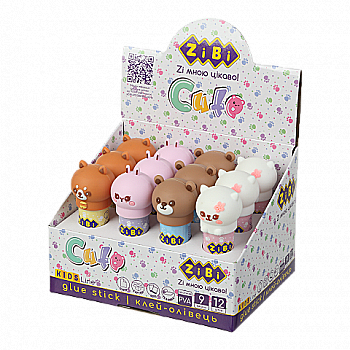 Клей-карандаш на PVA-основе, CUTE 9 г,  ZB.6300 Клей-карандаш на PVA-основе, CUTE 9 г,  ZB.6300