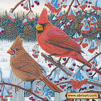 Схема для вишивки бісером "Омелюх на горобині", AC-223 Схема для вишивки бісером "Омелюх на горобині", AC-223