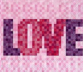 Салфетка для декупажа 25*25 см "Love" IHR-102625000 Салфетка для декупажа 25*25 см "Love" IHR-102625000