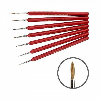 Кисть Колонок круглая Nail art 3009L (серебро) №2/0 Kolos 2