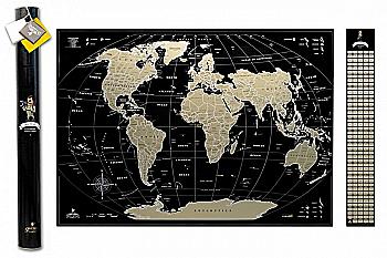 Скретч карта My Map Perfect World, 88*63 см (англ. мова), ТМ "My Gift" Скретч карта My Map Perfect World, 88*63 см (англ. мова), ТМ "My Gift"