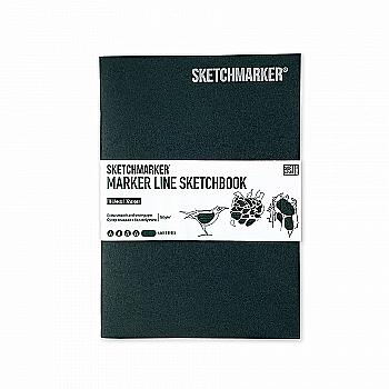 Скетчбук SKETCHMARKER А5 16 л., 160 г/м², темно-зеленый, MLSSM/HGREEN Скетчбук SKETCHMARKER А5 16 л., 160 г/м², темно-зеленый, MLSSM/HGREEN