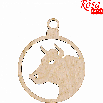 Заготівка "Бичок" 3, фанера, 8*10 см, Rosa Talent (5)