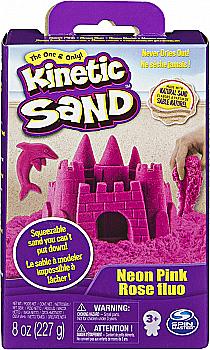 Пісок для дитячої творчості Kinetic sand neon (рожевий, 227 г). 71423Pn Пісок для дитячої творчості Kinetic sand neon (рожевий, 227 г). 71423Pn