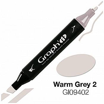 Маркер двухсторонний, Теплый серый 2 (9402), GI09402 Graph`it Маркер двухсторонний, Теплый серый 2 (9402), GI09402 Graph`it
