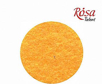 Фетр листовий (поліестер) 29,7*42 см 180 г/м2, Жовтий темний, Rosa Talent Фетр листовий (поліестер) 29,7*42 см 180 г/м2, Жовтий темний, Rosa Talent