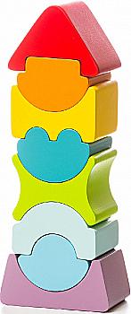 Конструктор дерев`яний Cubika Пірамідка LD-8, 12718 Конструктор дерев`яний Cubika Пірамідка LD-8, 12718