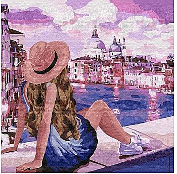 Набір для розпису по номерах 40*40 см "Рожеві мрії", KHO4297